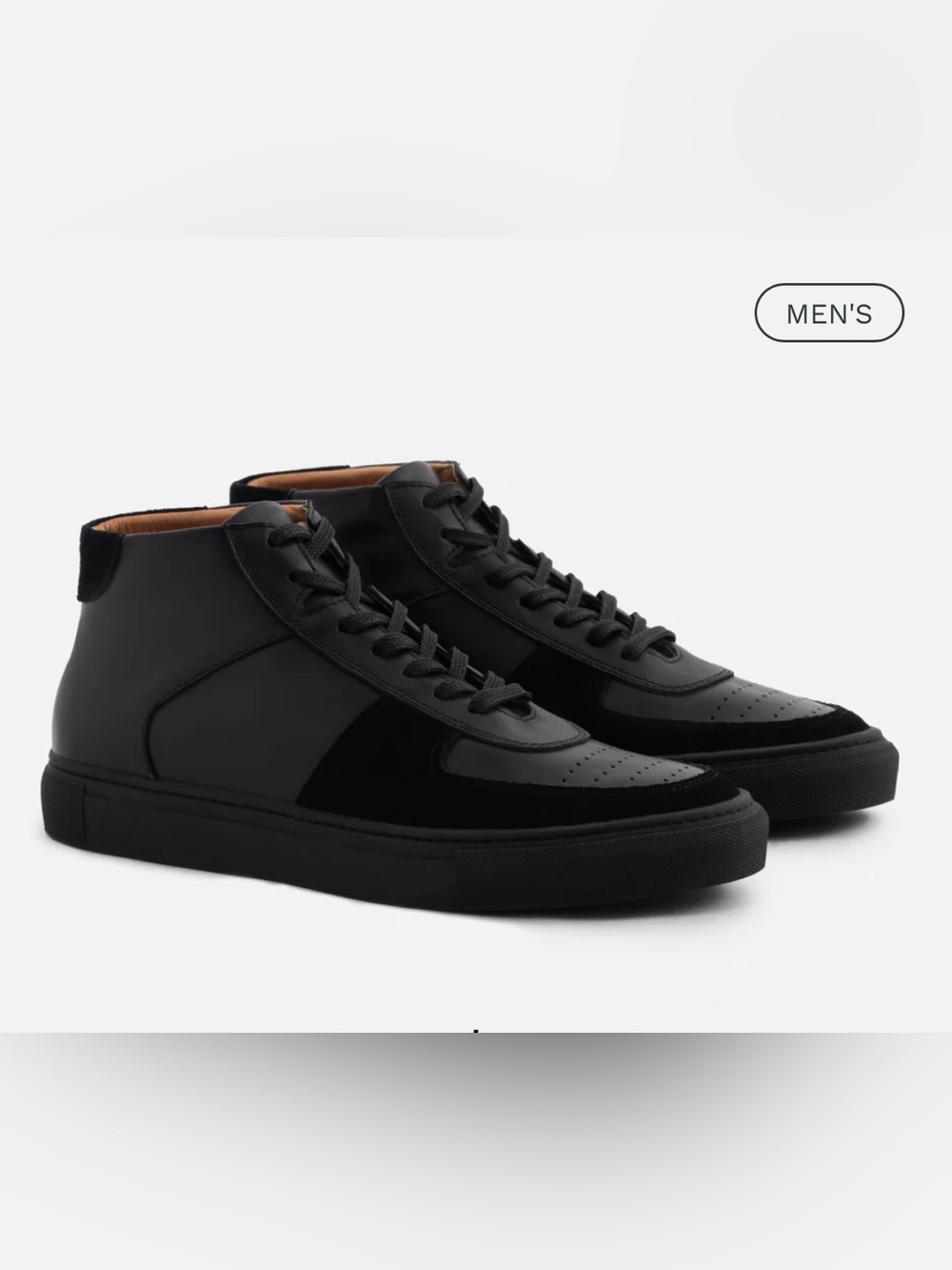Beckett Simonon Garcia Black Leather + Suede Hightop - M9